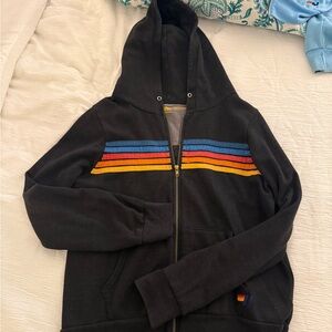 Black Aviator Nation Zip-Up Hoodie